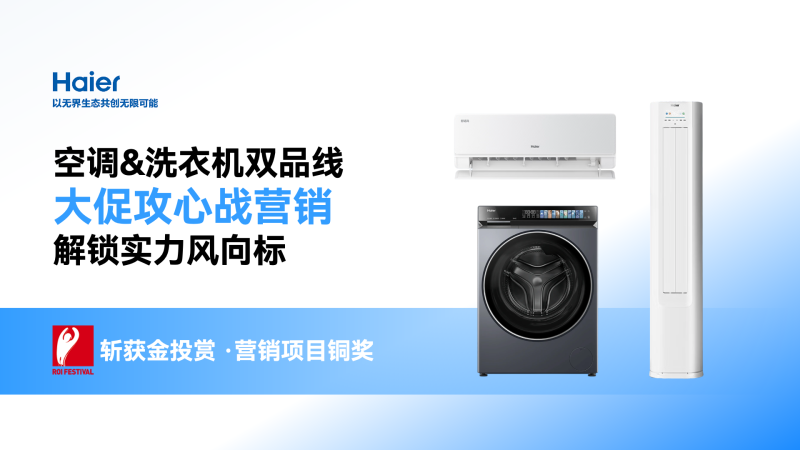 海尔空调&洗衣机 · 双品线大促攻心战营销 解锁实力风向标